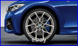 BMW Genuine RDC Complete Wheel Set Summer Ferric Grey M Performance 36112459546