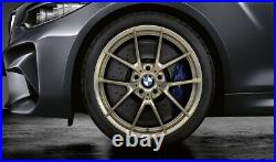 BMW Genuine RDC Complete Wheel Set Summer Frozen Gold M Performance 36112459540