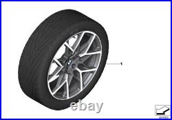 BMW Genuine RDCi Wheel & Tyre Set Summer Matt Black M Performance 36112459620