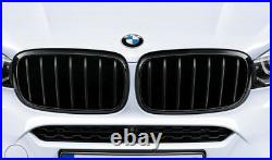 BMW Genuine X5 F15 X6 F16 M PERFORMANCE FRONT KIDNEY GRILL SET 51712334710 / 708