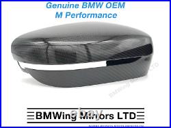 BMW M PERFORMANCE GENUINE Carbon Mirror Caps SET RHD G30 G31 G32 G11 G15 G16