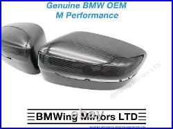 BMW M PERFORMANCE GENUINE Carbon Mirror Caps SET RHD G30 G31 G32 G11 G15 G16