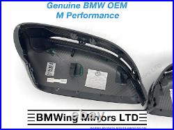 BMW M PERFORMANCE GENUINE Carbon Mirror Caps SET RHD G30 G31 G32 G11 G15 G16
