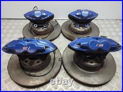 BMW M Performance 340mm Blue Brembo Brake Caliper Discs 1 2 3 4 Series F2X F3X