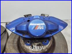 BMW M Performance 340mm Blue Brembo Brake Caliper Discs 1 2 3 4 Series F2X F3X