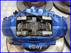 BMW M Performance 340mm Blue Brembo Brake Caliper Discs 1 2 3 4 Series F2X F3X