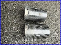 BMW M Performance Carbon Fibre Rear Exhaust Tip 2 3 Series M2 M3 M4 Genuine
