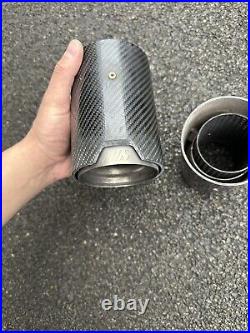 BMW M Performance Carbon Fibre Rear Exhaust Tip 2 3 Series M2 M3 M4 Genuine