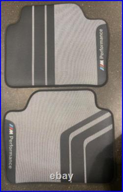BMW M Performance Rubber Floor Mats Rear Set F30 F31 F80 F36 Genuine 2409932