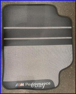 BMW M Performance Rubber Floor Mats Rear Set F30 F31 F80 F36 Genuine 2409932