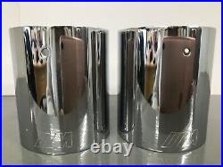 BMW NEW GENUINE M PERFORMANCE EXHAUST TIP STAINLESS STEEL 8cm HIGH