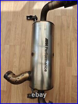 BMW OEM Genuine M Performance Backbox Exhaust M240i + Valves Used Carbon Tips