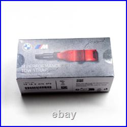 BMW Tow Strap Cable Towing Eye M Performance Red New Genuine 72155A709F6