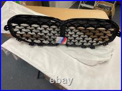 Bmw 1 Series F40 M Performance Front Grille Gloss Black New Genuine 51135a39370