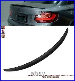 Bmw 2 Series F22 F23 F87 M2 Performance Rear Boot Spoiler Real Carbon Fibre