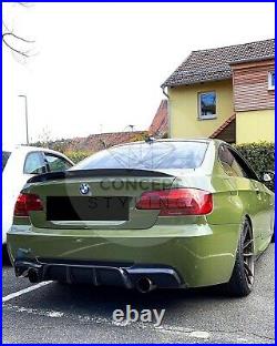 Bmw 3 Series E92 Coupe M Performance Rear Trunk Spoiler Real Gloss Black Uk