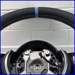 Bmw F80 F82 F83 F87 F15 F16 M Steering Wheel M Performance Carbon Retrimmed Blue Bmw F80 F82 F83 F87 F15 F16 M Steering Wheel M Performance Carbon Retrimmed Blue