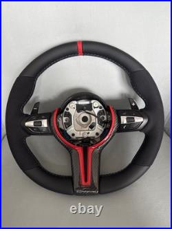 Bmw F80 F82 F83 F87 F15 F16 M Steering Wheel M Performance Carbon Retrimmed Red