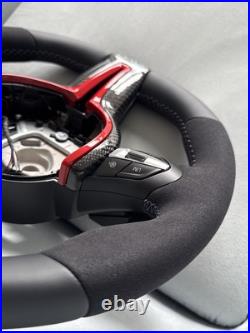 Bmw F80 F82 F83 F87 F15 F16 M Steering Wheel M Performance Carbon Retrimmed Red