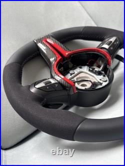 Bmw F80 F82 F83 F87 F15 F16 M Steering Wheel M Performance Carbon Retrimmed Red