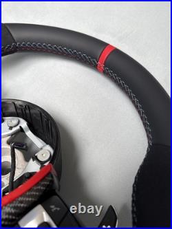 Bmw F80 F82 F83 F87 F15 F16 M Steering Wheel M Performance Carbon Retrimmed Red