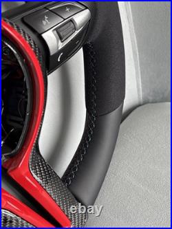 Bmw F80 F82 F83 F87 F15 F16 M Steering Wheel M Performance Carbon Retrimmed Red