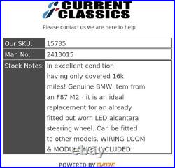 Bmw F87 M2 Competition M Performance Led Alcantara Steering Wheel 2413015