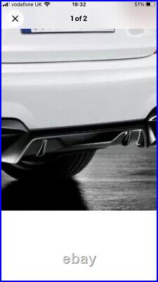 Bmw G20 M Performance Genuine Gloss Black Rear Bumper Defuser