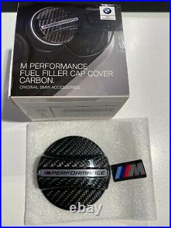 Bmw M Performance Carbon Fibre Fuel Filler Cap Cover Trim Genuine 16112472988