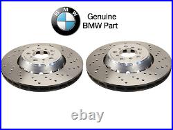 FOR BMW M2 M3 M4 FRONT GENUINE PERFORMANCE DRILLED OEM BRAKE DISCS PAIR 380mm