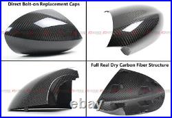 For 07-13 Bmw E90 E92 E93 M3 Full Dry Carbon Fiber Replacement Side Mirror Cover