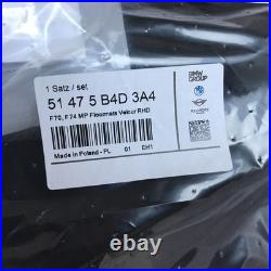 GENUINE BMW F70 F74 M Performance Velour Floor Mats 51475B4D3A4 RHD SET OF 4 23E