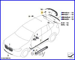 GENUINE BMW M Performance Aramid Fibre Antenna Cover 65205A59AC9. G21 etc. 21B