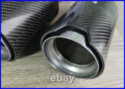 Genuine BMW 2 3 4 5 6 Carbon Fiber Fibre M Performance Exhaust Tip Finisher x 2