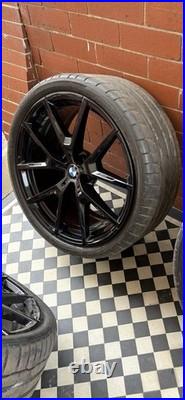 Genuine BMW 8 series G14 G15 G16 20 Black M Performance Wheels 728M Immaculate