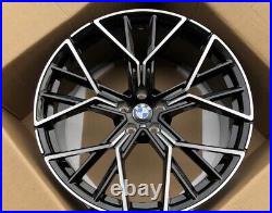 Genuine BMW 8 series G14 G15 G16 20 Black M Performance Wheels 728M Immaculate