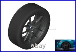 Genuine BMW F87 M2 19 Black 763M M Performance Wheel and Tyre Set 36115A3DE45