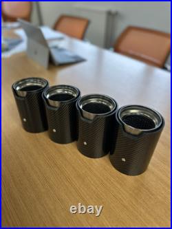 Genuine BMW M3 M4 M2 M Performance Carbon Exhaust Tips 18302358110 RRP £1461 Genuine BMW M3 M4 M2 M Performance Carbon Exhaust Tips 18302358110 RRP £1461