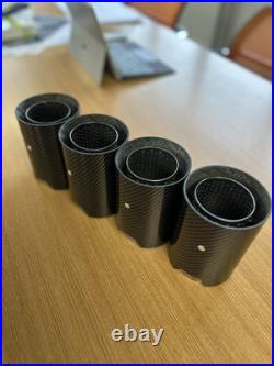 Genuine BMW M3 M4 M2 M Performance Carbon Exhaust Tips 18302358110 RRP £1461 Genuine BMW M3 M4 M2 M Performance Carbon Exhaust Tips 18302358110 RRP £1461