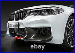 Genuine BMW M5 F90 Performance carbon fibre front splitter fins-51192449921