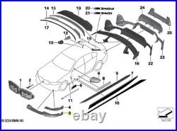 Genuine BMW M Performance Front Right Attachment Carbon Fits G20 LCI 51195A4B368
