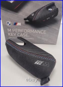 Genuine BMW M Performance Key Cover / Case Black Alcantara / Carbon 82295A56C32