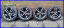 Genuine Bmw 19 442m 3/4 Series F3x M Sport Alloy Wheels + Goodyear Tyres 5×120