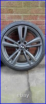 Genuine Bmw 19 442m 3/4 Series F3x M Sport Alloy Wheels + Goodyear Tyres 5×120