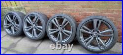 Genuine Bmw 19 442m 3/4 Series F3x M Sport Alloy Wheels + Goodyear Tyres 5×120