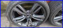 Genuine Bmw 19 442m 3/4 Series F3x M Sport Alloy Wheels + Goodyear Tyres 5×120