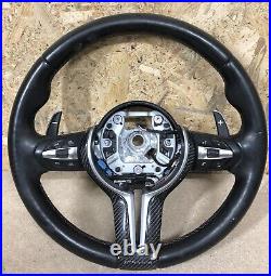 Genuine Bmw Carbon Steering Wheel X5 F85 X6 F86 M2 M3 M4 M Performance + Paddles