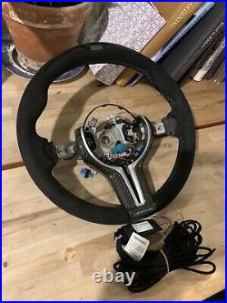 Genuine Bmw M5 M6 M Performance Race Display Led Alcantara Steering Wheel Carbon