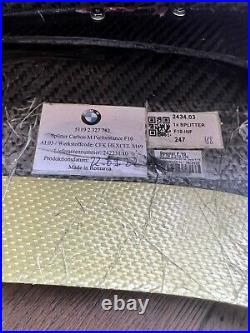 Genuine F10, F11 BMW PERFORMANCE FRONT SPLITTER CARBON 51192327783 msport