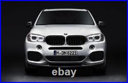 Pair Genuine BMW F15 X5 F16 X6 Gloss Black M Performance Grilles 51712334708 710